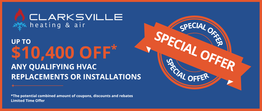 Clarksville Heating & Air special offer $5000